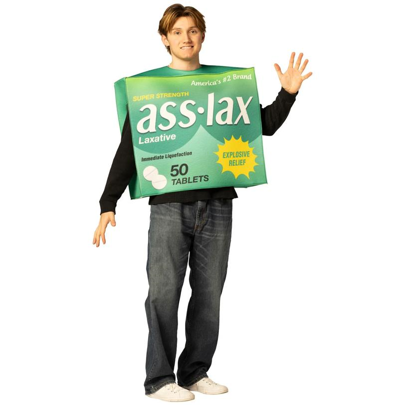 Adults Laxative Package Tunic Costume