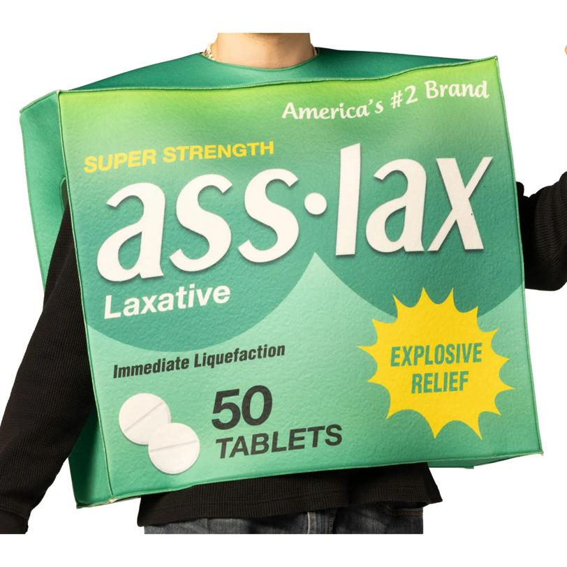 Adults Laxative Package Tunic Costume