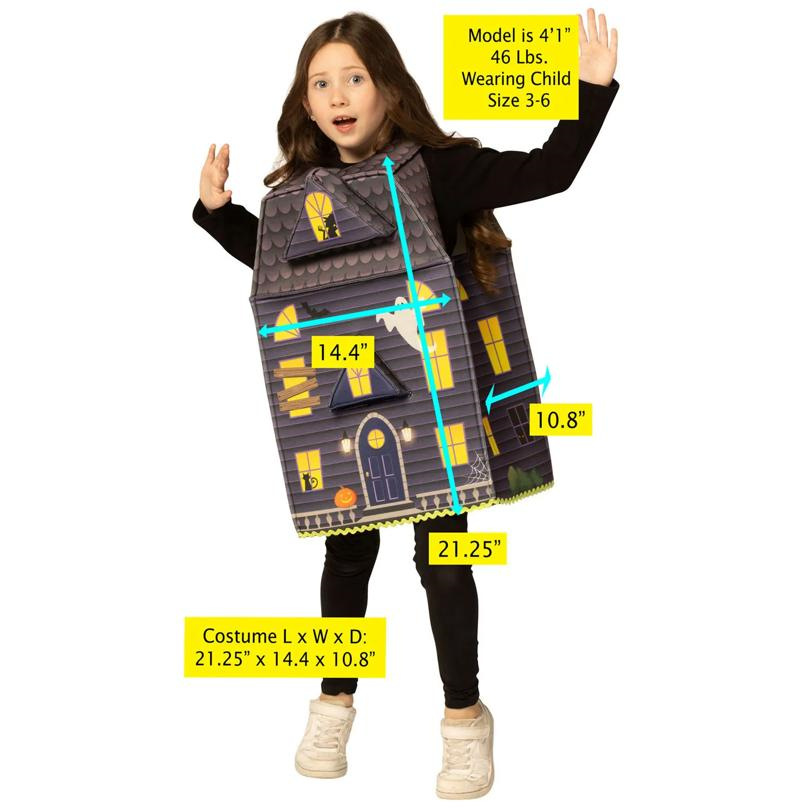 Kids Haunted House Sleeveless Tunic Costume