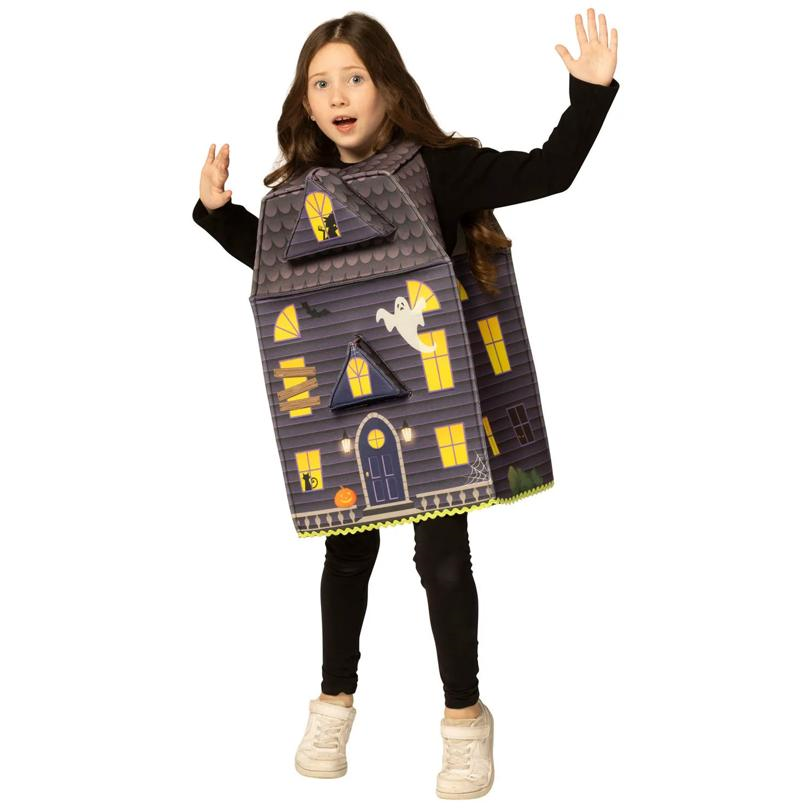 Kids Haunted House Sleeveless Tunic Costume