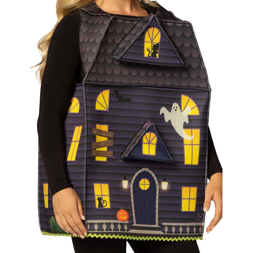 Adults Haunted House Sleeveless Tunic Costume
