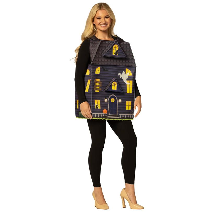 Adults Haunted House Sleeveless Tunic Costume