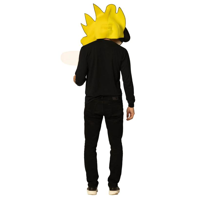 Adults This Is Fine Dog Meme Mask & Sign Costume Accessory