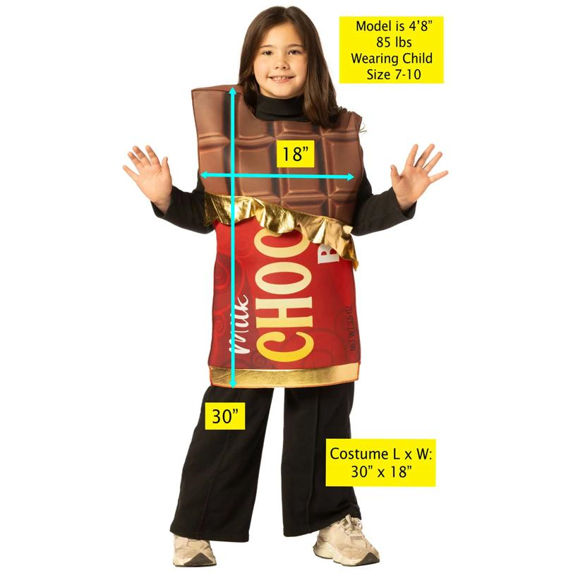 Kids Milk Chocolate Bar Tunic Costume
