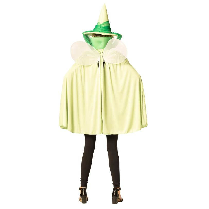 Adults Green Fairy Godmother Hat, Cape & Wand Costume