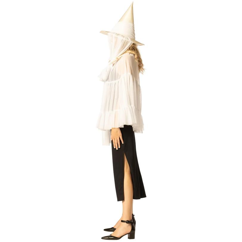Adults White Witch Hat & Cape Costume