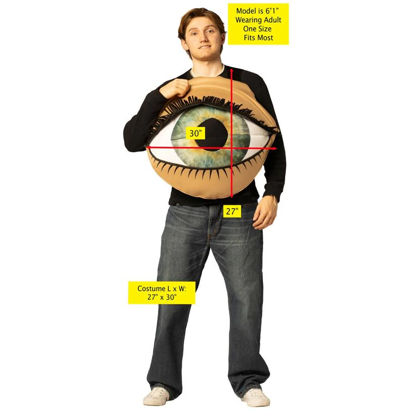 Adults Blinking Eye Sleeveless Tunic Costume