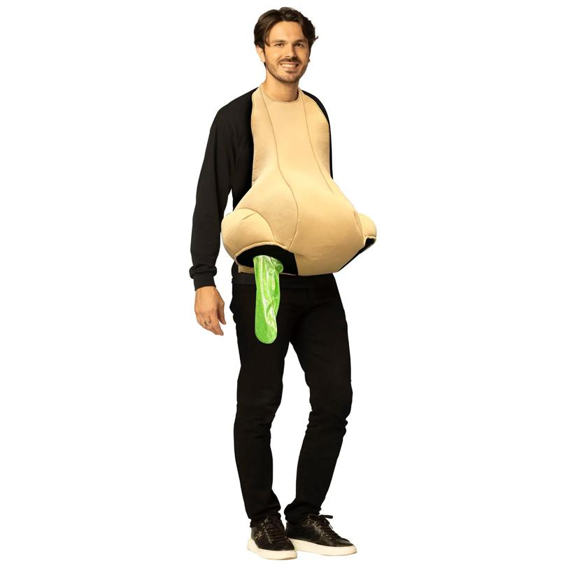 Adults Nose with Green Booger Tunic Costume
