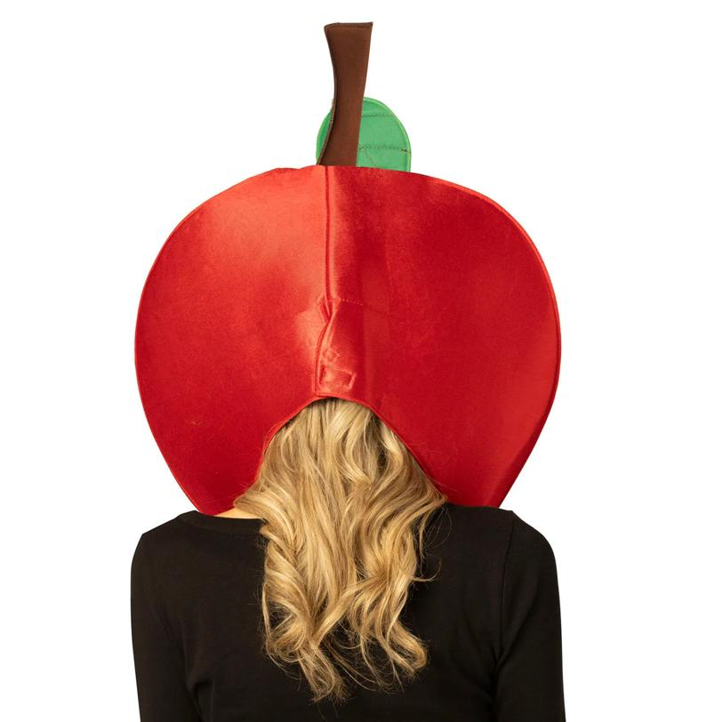 Adults Red Apple Headpiece Costume Accessory