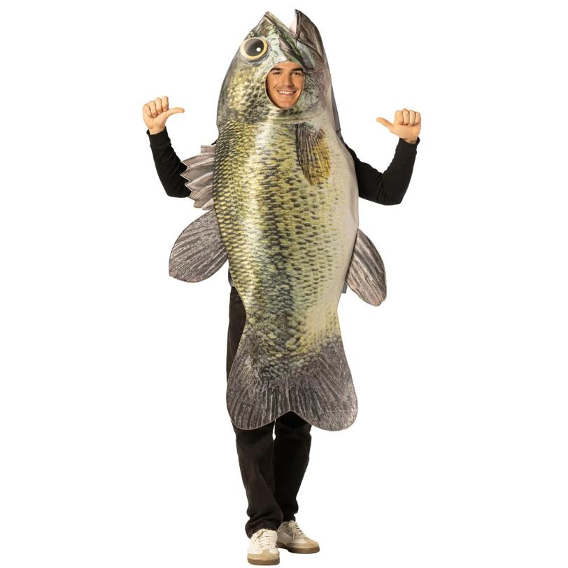 Adults Sea Bass Fish Sleeveless Tunic Costume