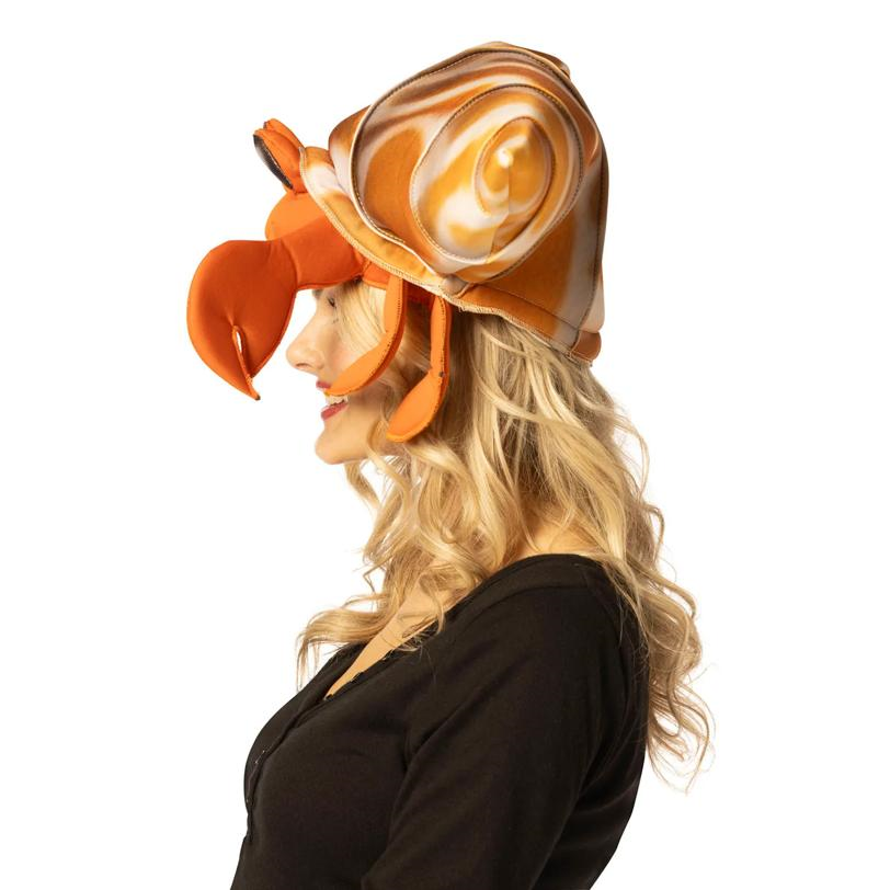 Adults Red Hermit Crab Hat Costume Accessory