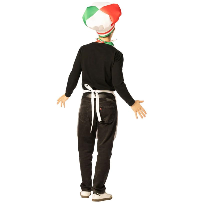 Adults Italian Chef Hat, Scarf & Apron Costume
