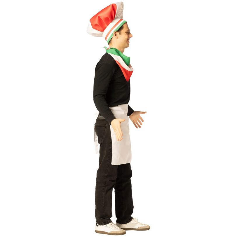 Adults Italian Chef Hat, Scarf & Apron Costume