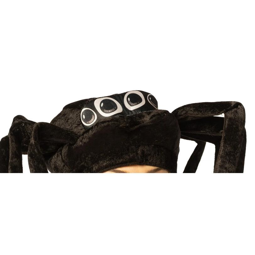 Adults 3D Black Spider Hat Costume Accessory