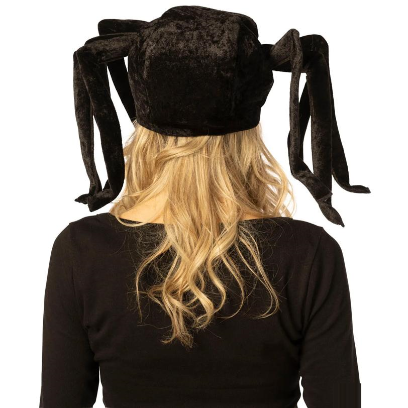 Adults 3D Black Spider Hat Costume Accessory
