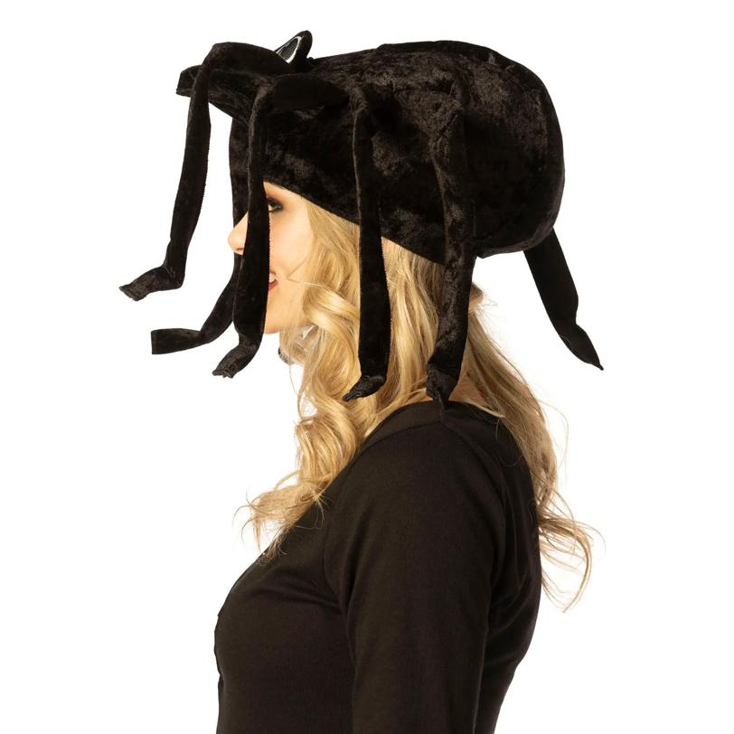 Adults 3D Black Spider Hat Costume Accessory