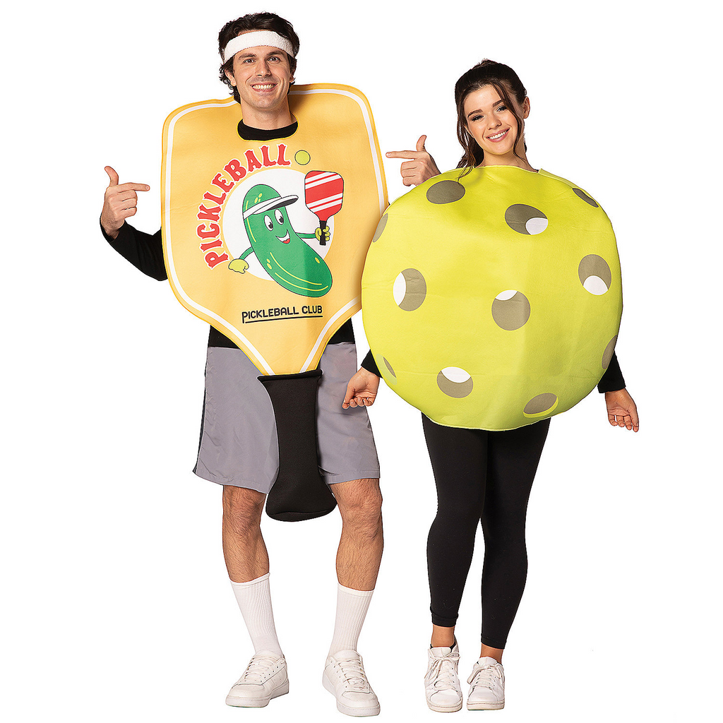 Pickle Ball Paddle/Ball Couple Costume
