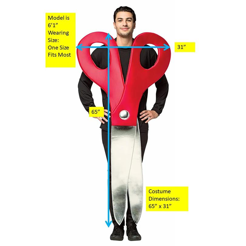 Scissors Adult Costume