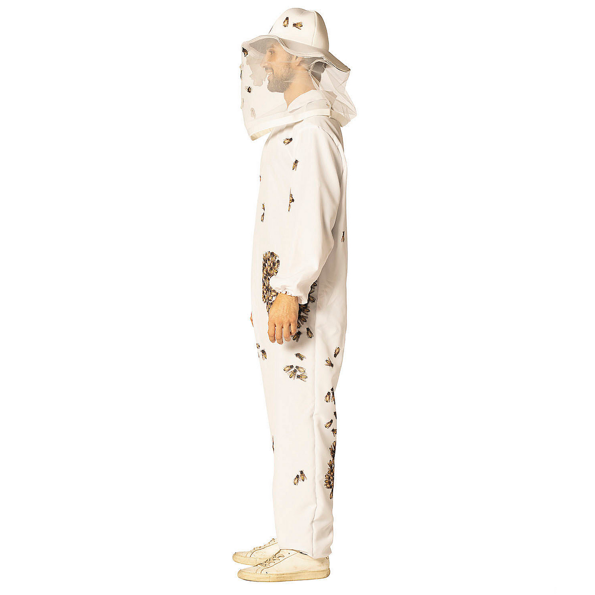 Adults Beekeeper with Printed Bees Jumpsuit Costume