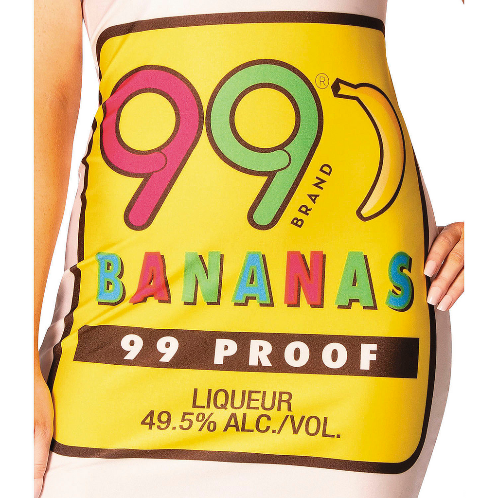 Adults 99 Brand Bananas Bottle Dress Costume
