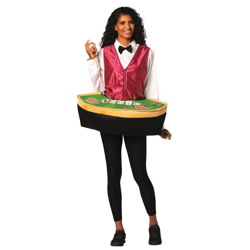 Adult's Poker Dealer with Table Costume