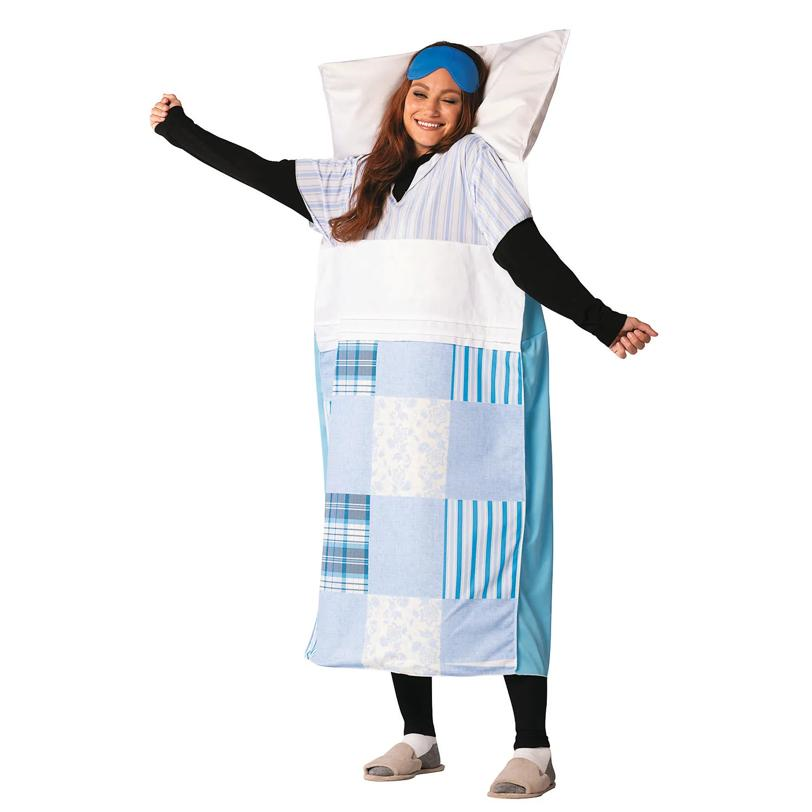 Adult's Sleeping Bed with Pillow & Comforter Costume