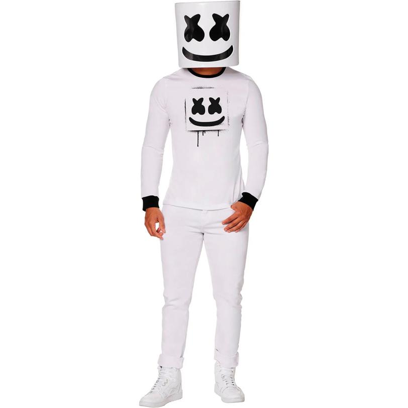 Adults Marshmello Long-Sleeved T-Shirt Costume