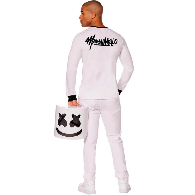 Adults Marshmello Long-Sleeved T-Shirt Costume