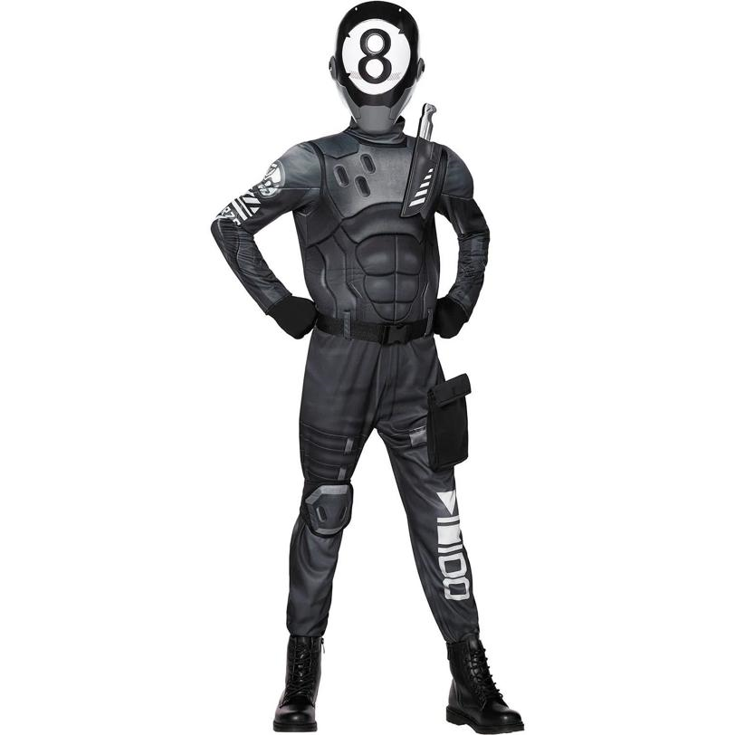 Kids Fortnite 8-Ball Jumpsuit Costume