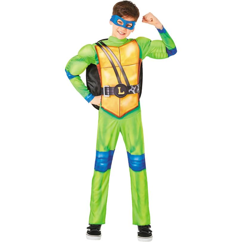 Kids Teenage Mutant Ninja Turtles Movie Leonardo Jumpsuit Costume