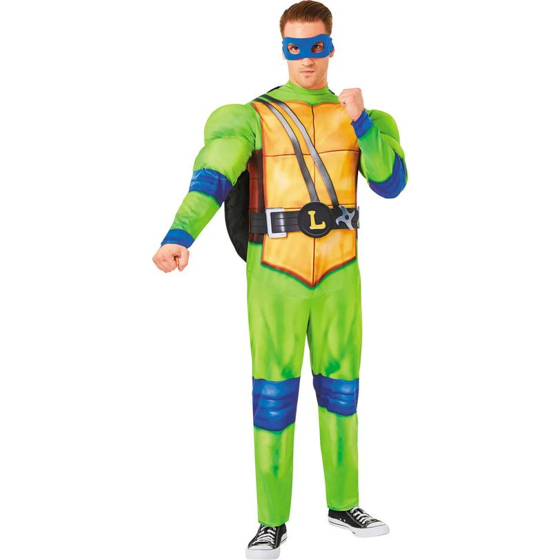 Adults Teenage Mutant Ninja Turtles Movie Leonardo Jumpsuit Costume