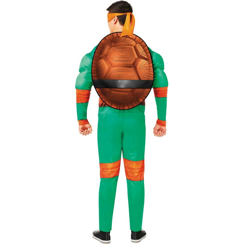 Adults Teenage Mutant Ninja Turtles Movie Michelangelo Jumpsuit Costume