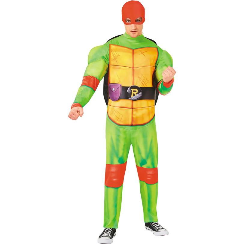 Adults Teenage Mutant Ninja Turtles Movie Raphael Jumpsuit Costume