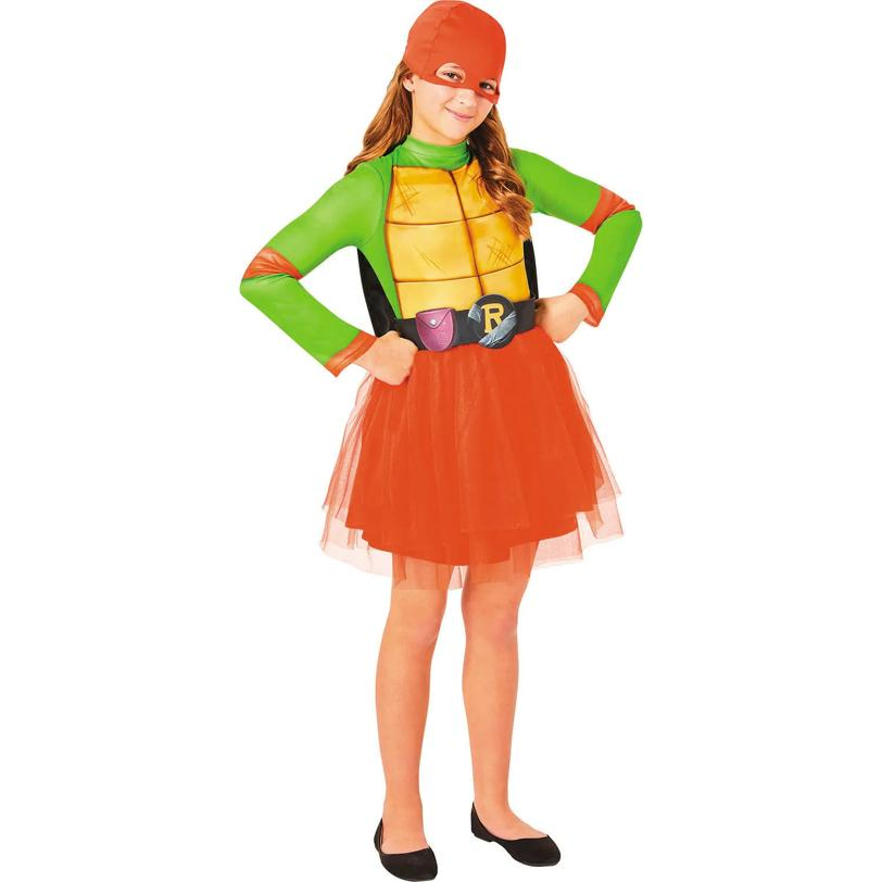 Kids Teenage Mutant Ninja Turtles Movie Raphael Dress Costume