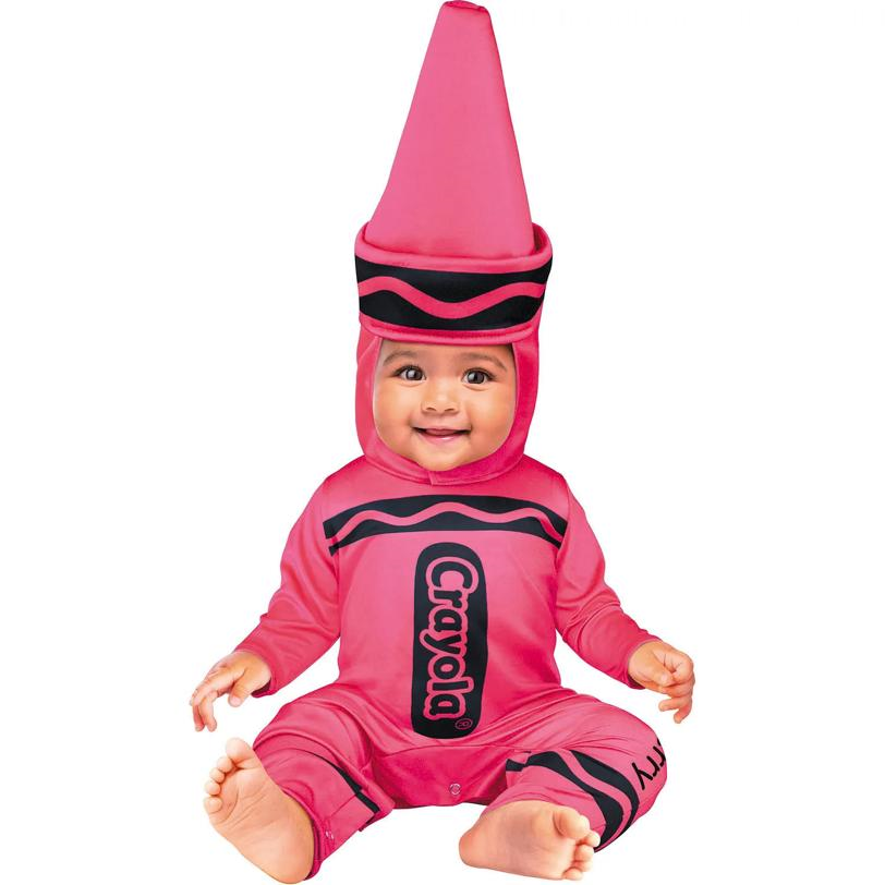 Baby Crayola Pink Crayon Jumpsuit Costume