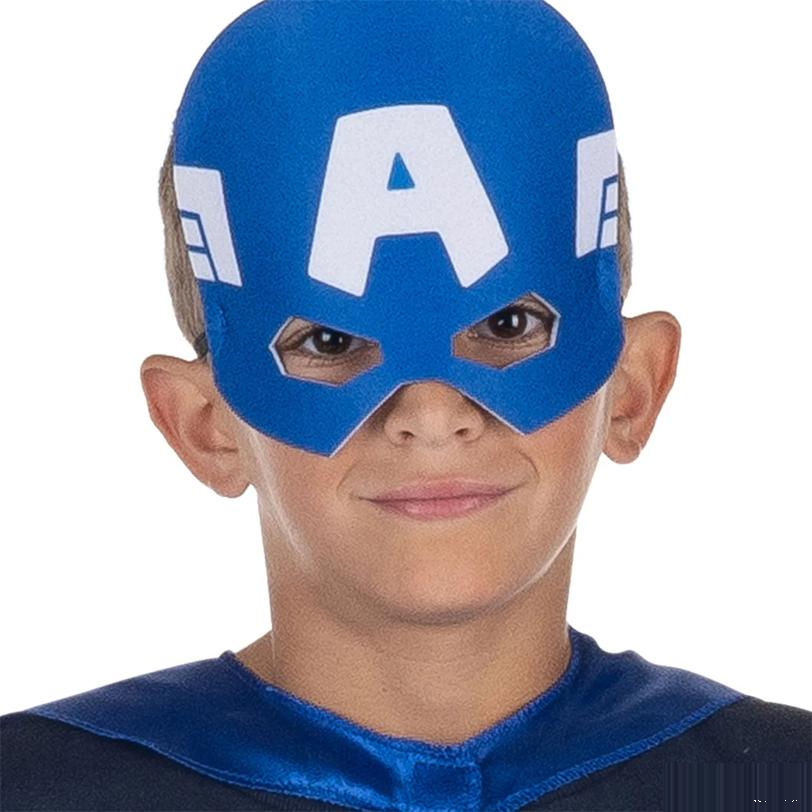 Kids Value Marvel Captain America Cape & Mask Costume Set