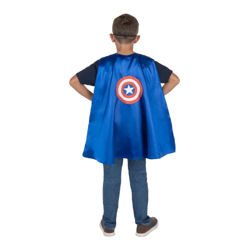 Kids Value Marvel Captain America Cape & Mask Costume Set
