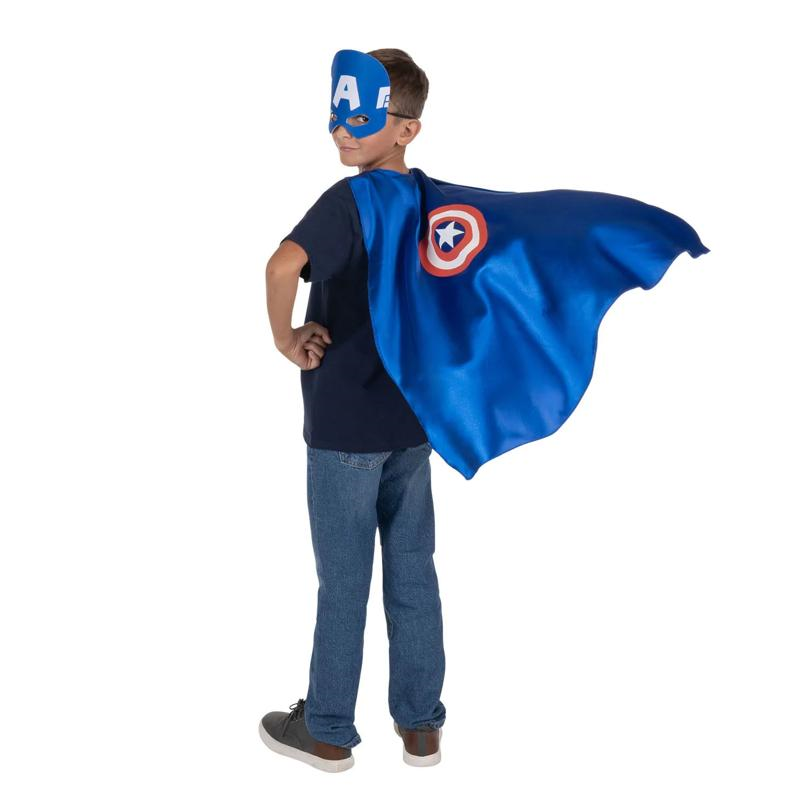 Kids Value Marvel Captain America Cape & Mask Costume Set