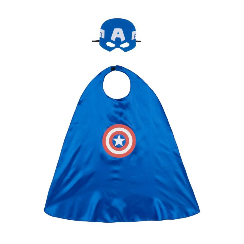 Kids Value Marvel Captain America Cape & Mask Costume Set