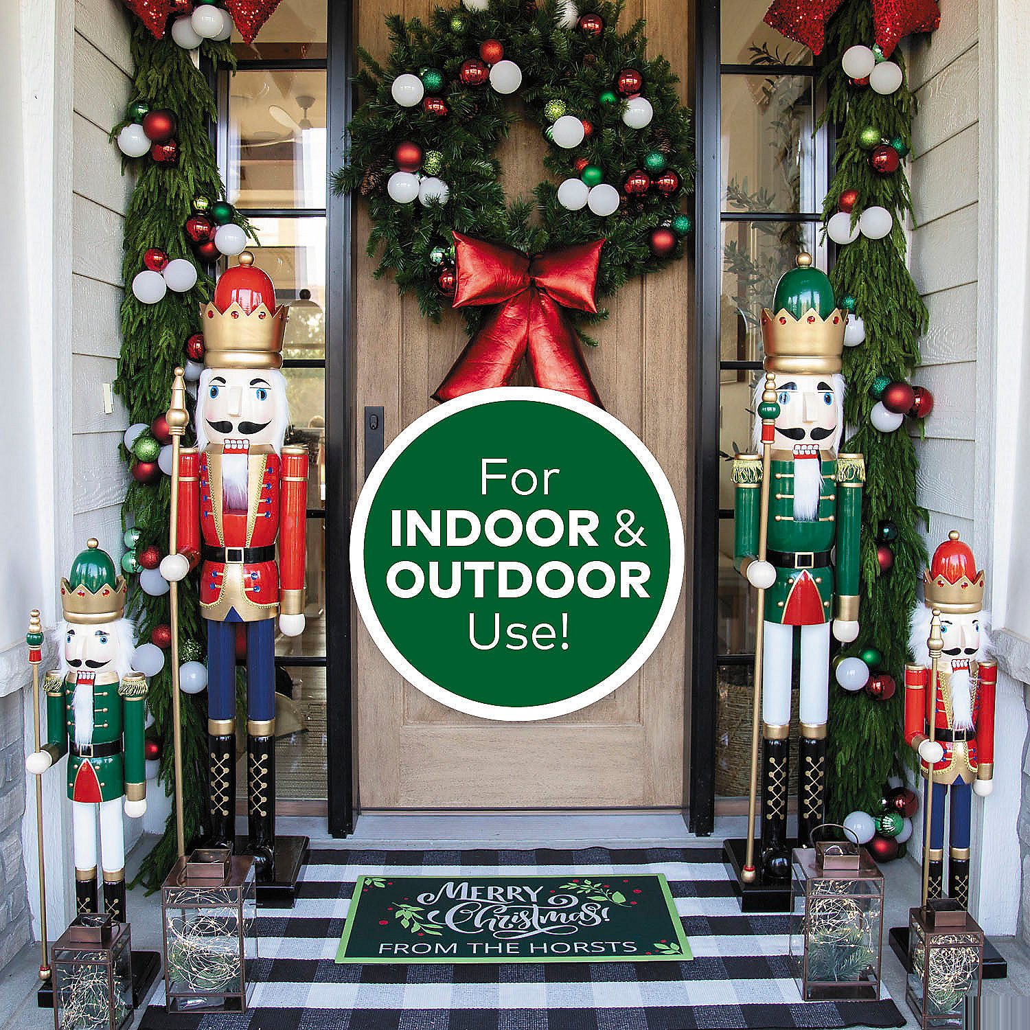 3 Ft. Large Classic Gold Wood Holiday Nutcracker with Scepter