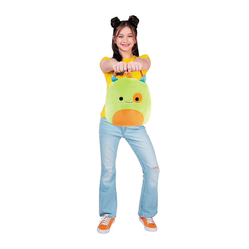 Squishmallows Kaprina the Green & Orange Monster Treat Pail