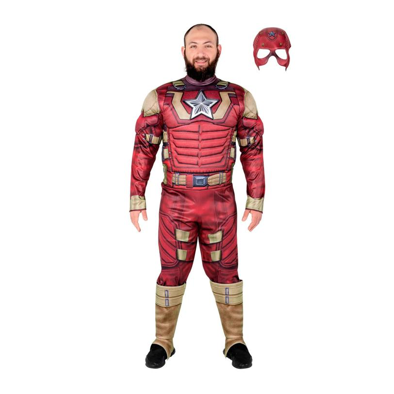 Adults Qualux Marvel Thunderbolts* Red Guardian Jumpsuit Costume
