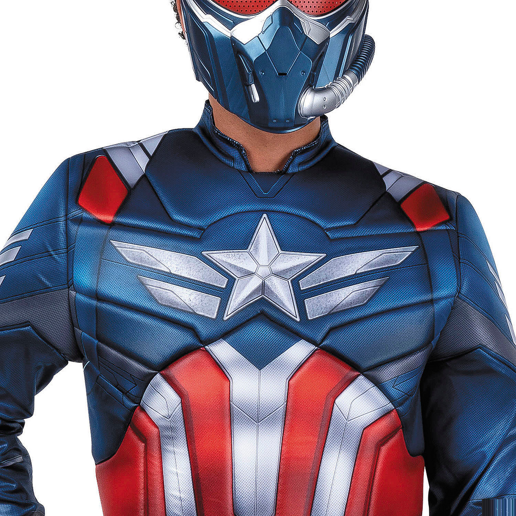 Adults Qualux Marvel Captain America: Brave New World Captain America Jumpsuit Costume