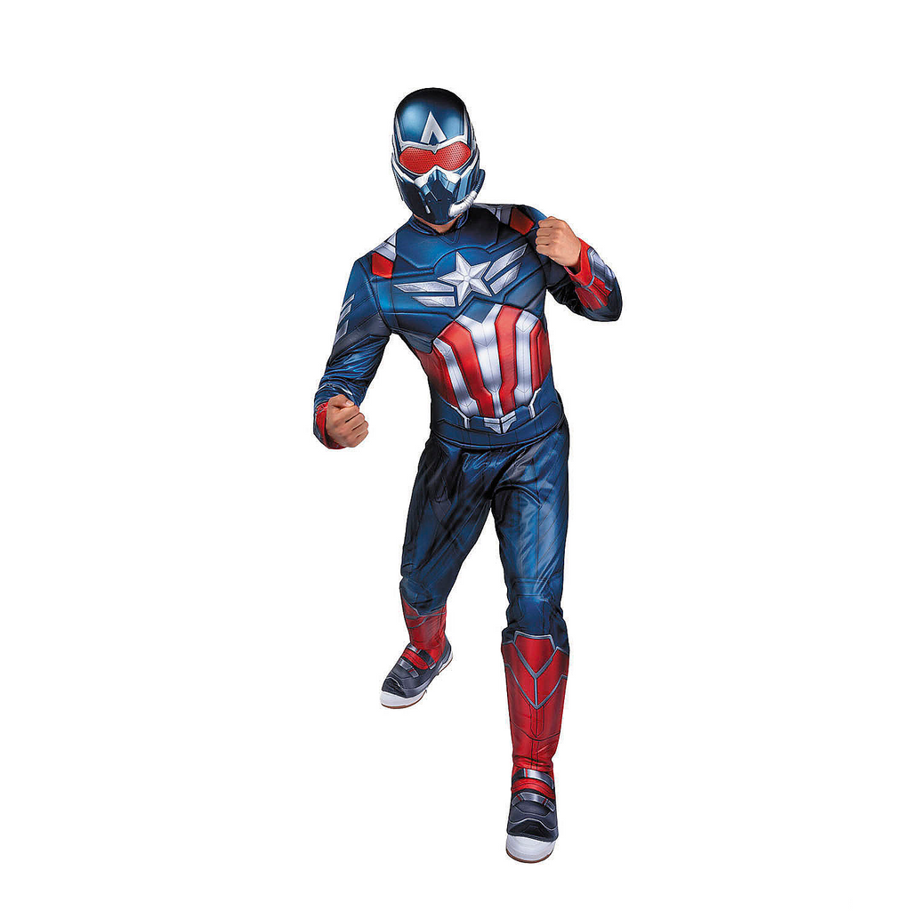 Adults Qualux Marvel Captain America: Brave New World Captain America Jumpsuit Costume