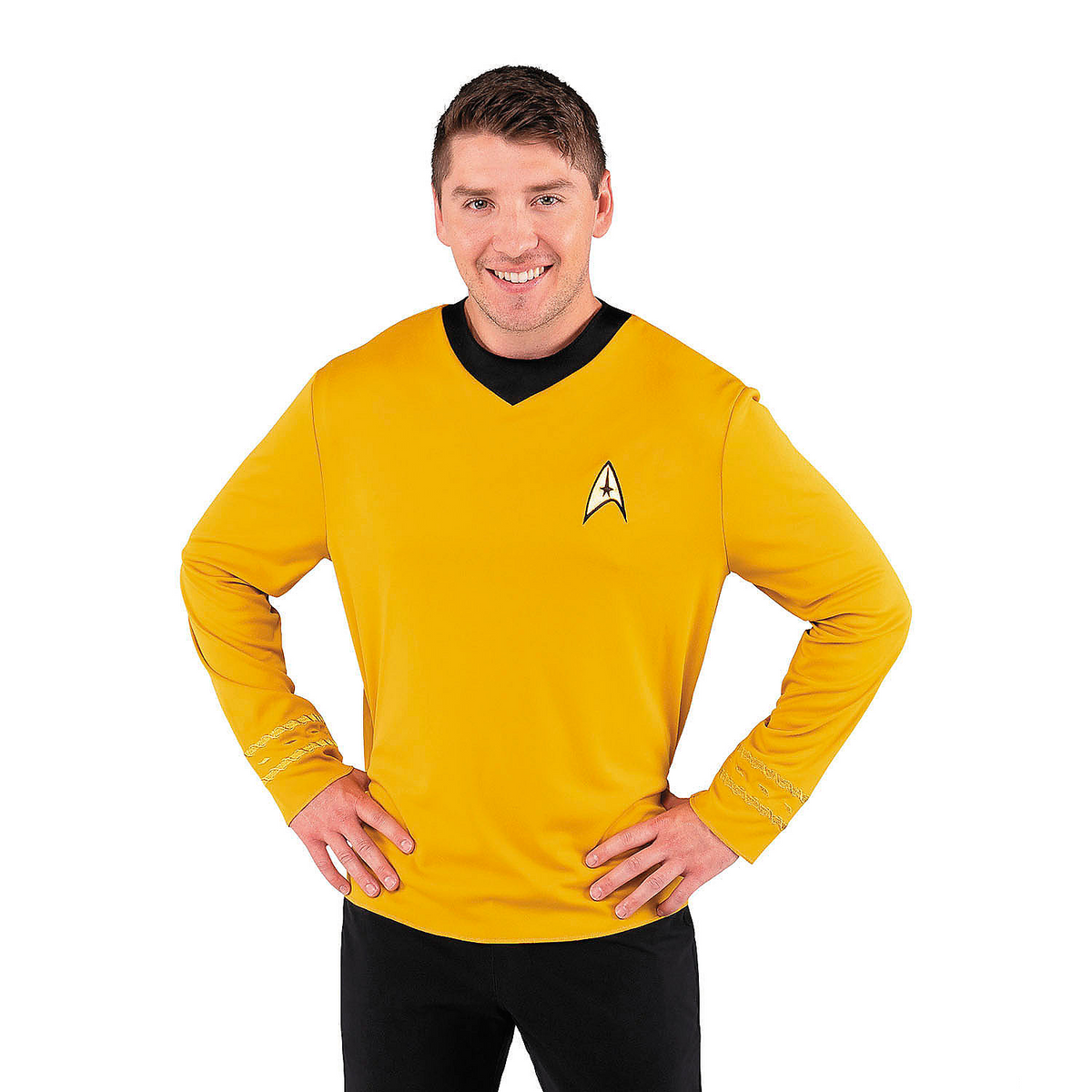 Adults Star Trek Captain Kirk Long Sleeve Costume Top