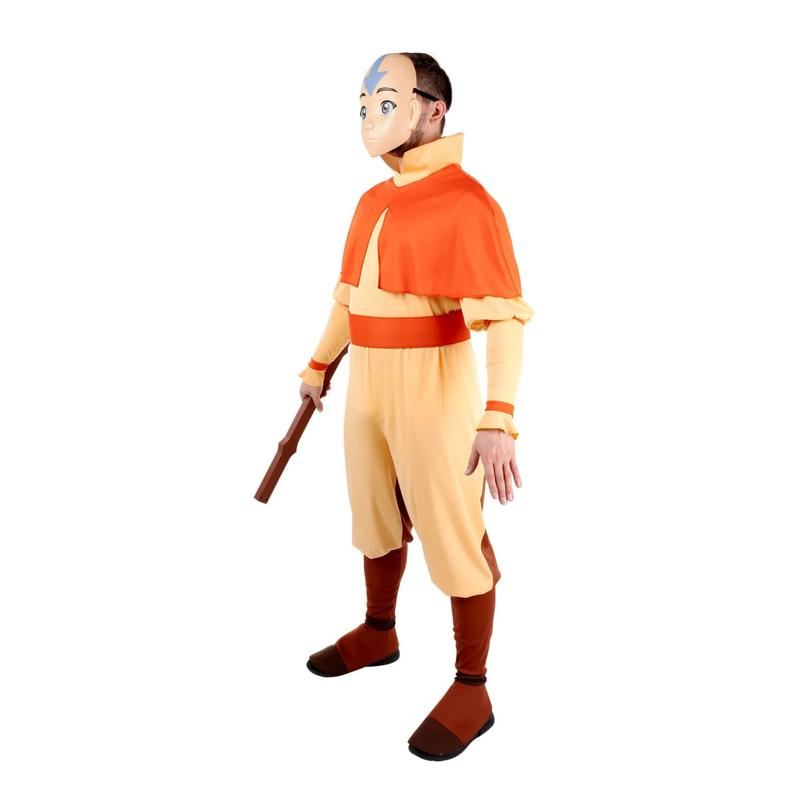 Adults Qualux Avatar: The Last Airbender Aang Jumpsuit Costume