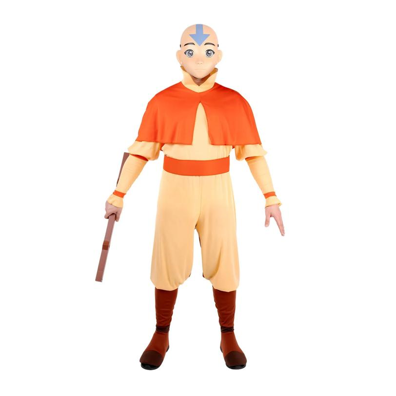 Adults Qualux Avatar: The Last Airbender Aang Jumpsuit Costume