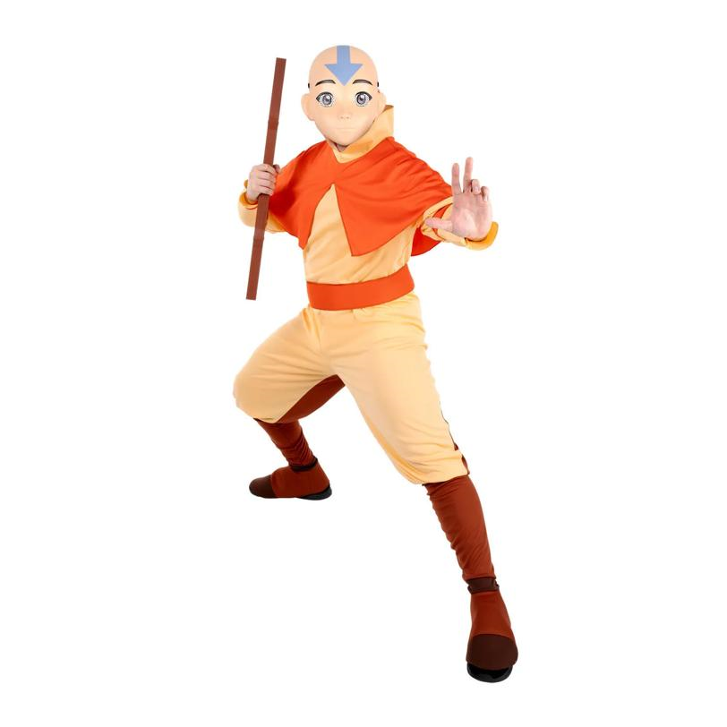 Adults Qualux Avatar: The Last Airbender Aang Jumpsuit Costume