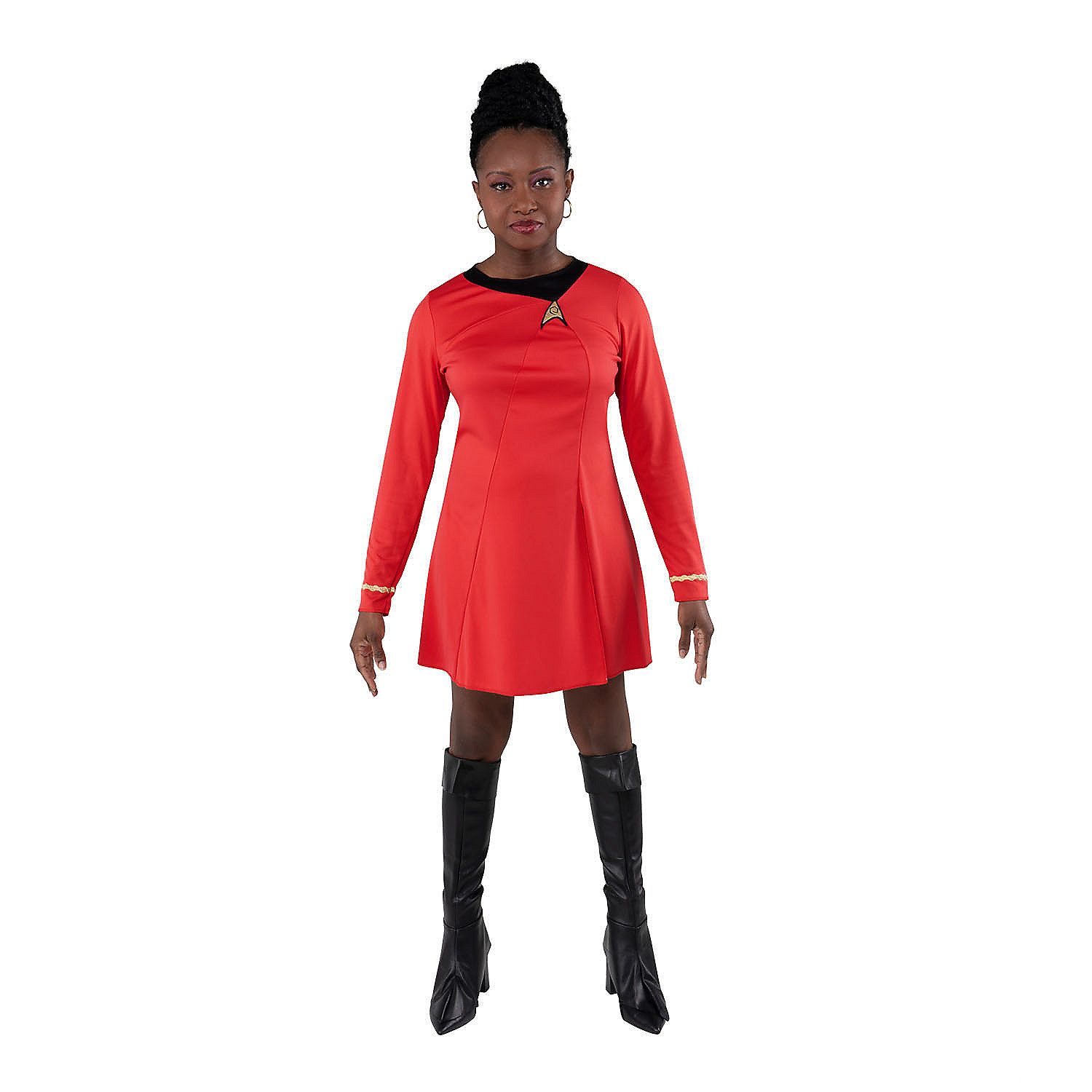 Adults Classic Star Trek Nyota Uhura Long Sleeve Dress Costume