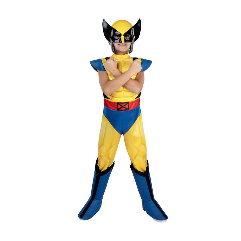 Kids Qualux X-Men '97 Wolverine Jumpsuit Costume